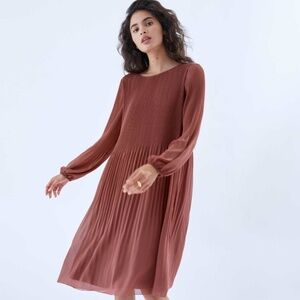 NWT Aritzia Wilfred Daydreamer Midi Dress - Sz M in Ashy Rose Pink
